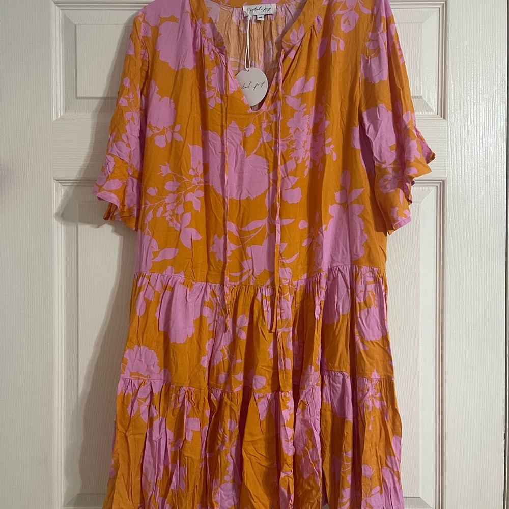 BRIGHTON DRESS - ORANGE- Petal and Pup